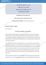 Đề thi giữa kì 1 Văn 10 Chân trời sáng tạo - Đề số 1